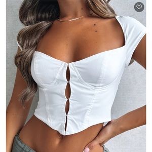 WHITE FOX BUSTIER NWT